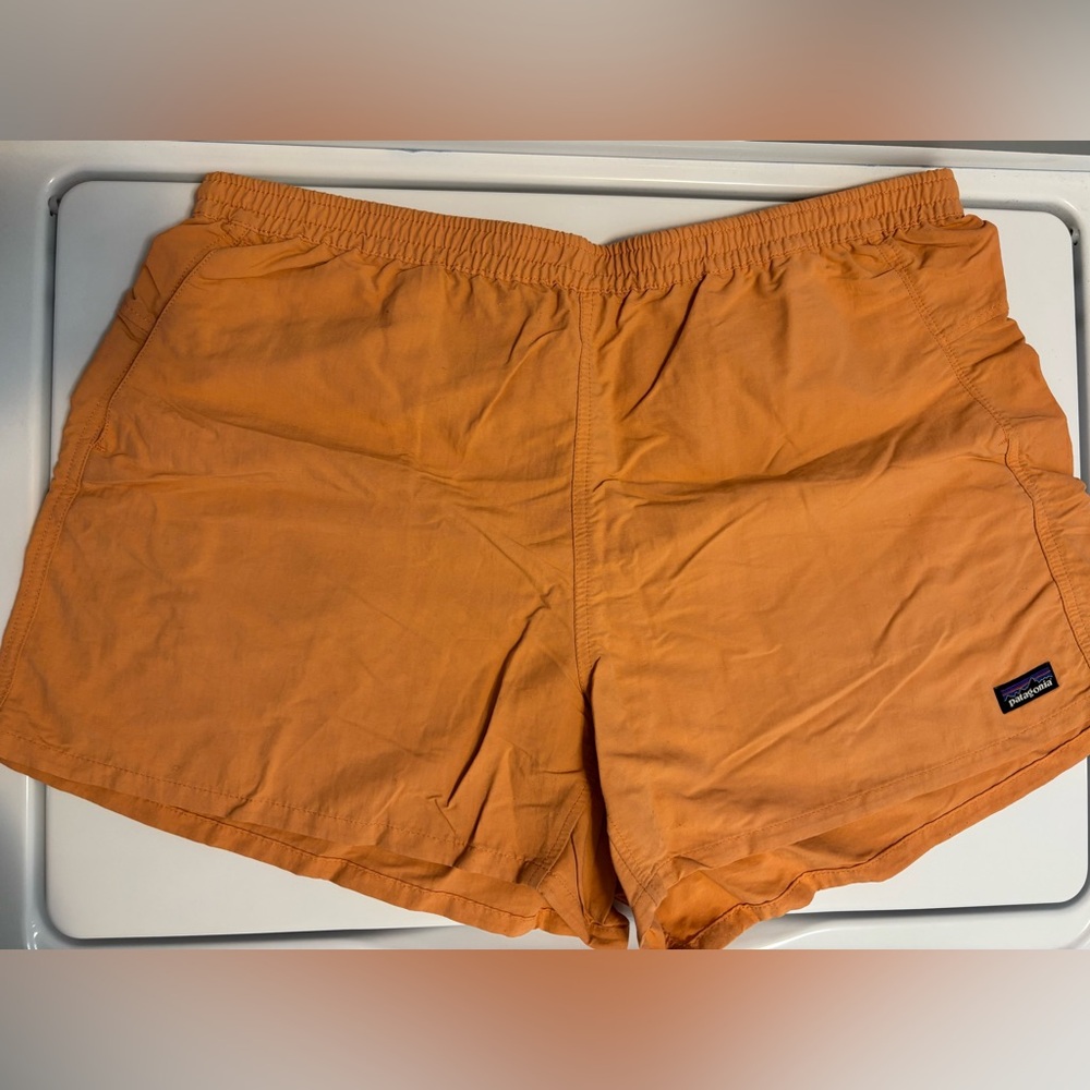 ♦️Sold♦️Vintage  Patagonia Men’s Shorts Orange Nylon Outdoors Running Size XL
